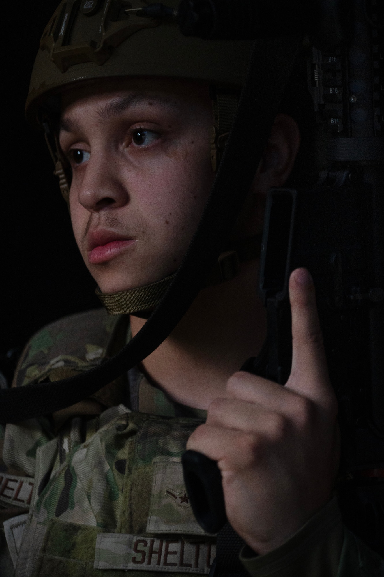 Airmen conduct close quarter battle (CQB) training.
