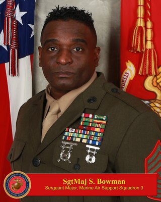 Portrait of Sergeant Major Shawn Bowman