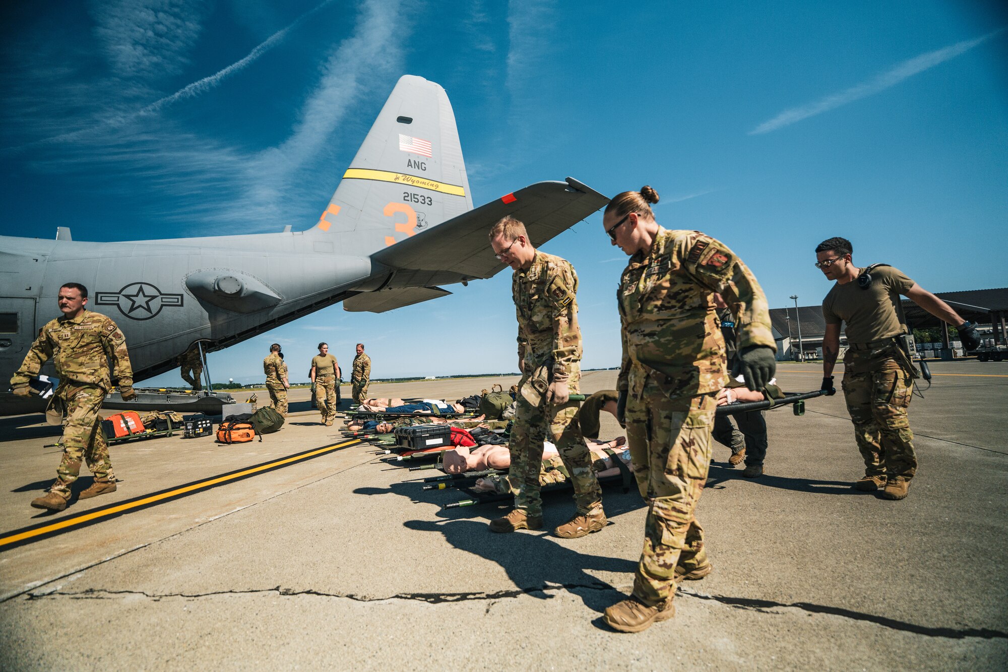 Exercises like these ensure the Wyoming Air National Guard remains ready to respond to emergencies. (U.S. Air National Guard photo by SSgt Edward Hunter Hermsen)