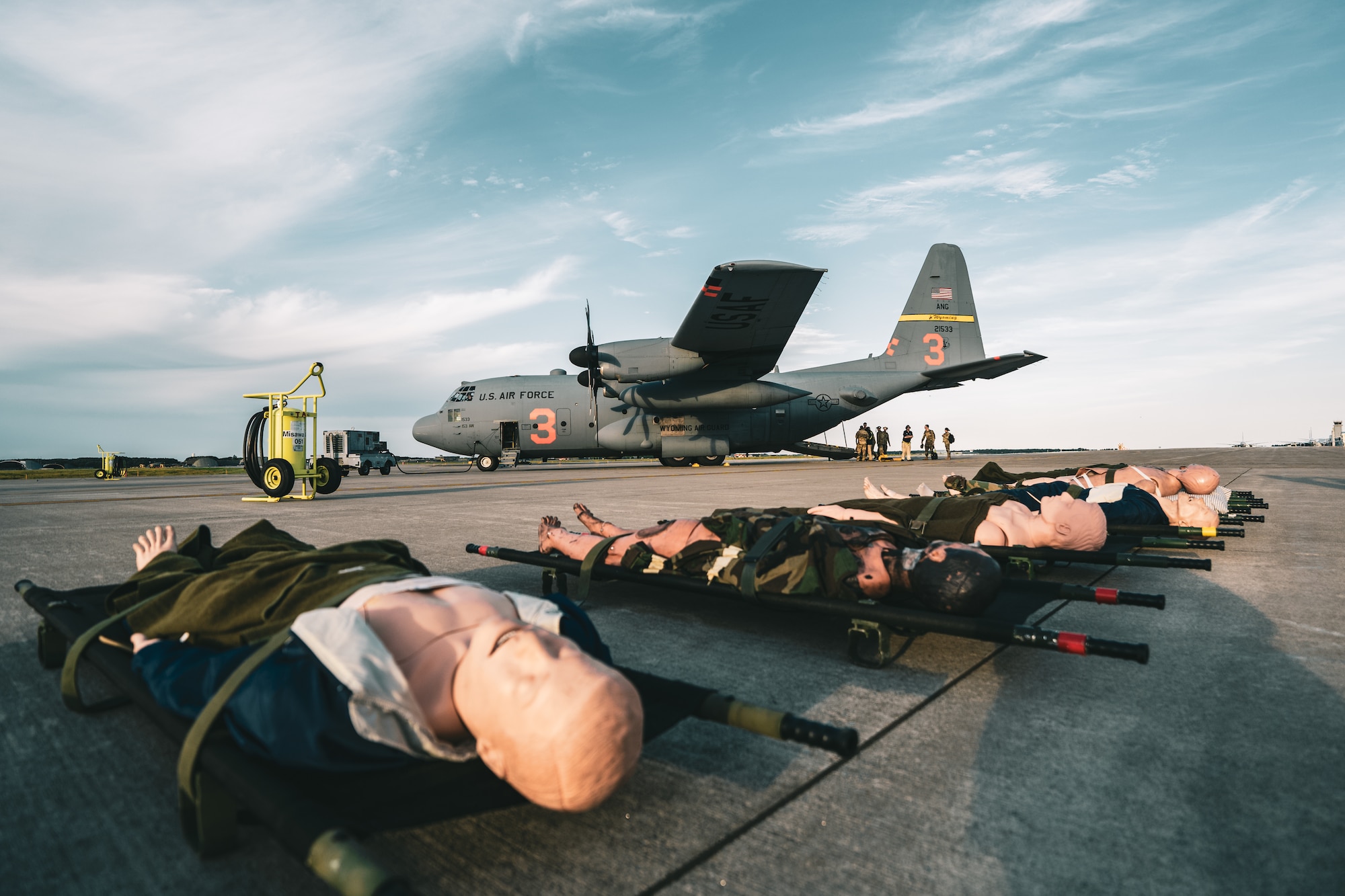 Exercises like these ensure the Wyoming Air National Guard remains ready to respond to emergencies. (U.S. Air National Guard photo by SSgt Edward Hunter Hermsen)