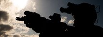 A U.S. Marine with Force Reconnaissance Platoon, Maritime Raid Force, 31st Marine Expeditionary Unit, sets security during a visit, board, search and seizure exercise at White Beach Naval Facility, Okinawa, Japan, Dec. 12, 2024.