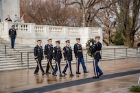 A wreath-laying ceremony at Arlington National Cemetery on Dec. 17, 2024, honored the Citizen-Soldiers of the 30th Infantry Division on the 80th Anniversary of the Battle of the Bulge.