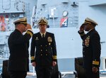 Guided missile destroyer USS Arleigh Burke (DDG 51) held a change of command ceremony at Naval Station Rota, Dec. 19, 2024. Cmdr. Tyrchra Bowman was relieved by Cmdr. Ethan Reber as the commanding officer of USS Arleigh Burke, in a ceremony attended by distinguished visitors, guests, and crew.