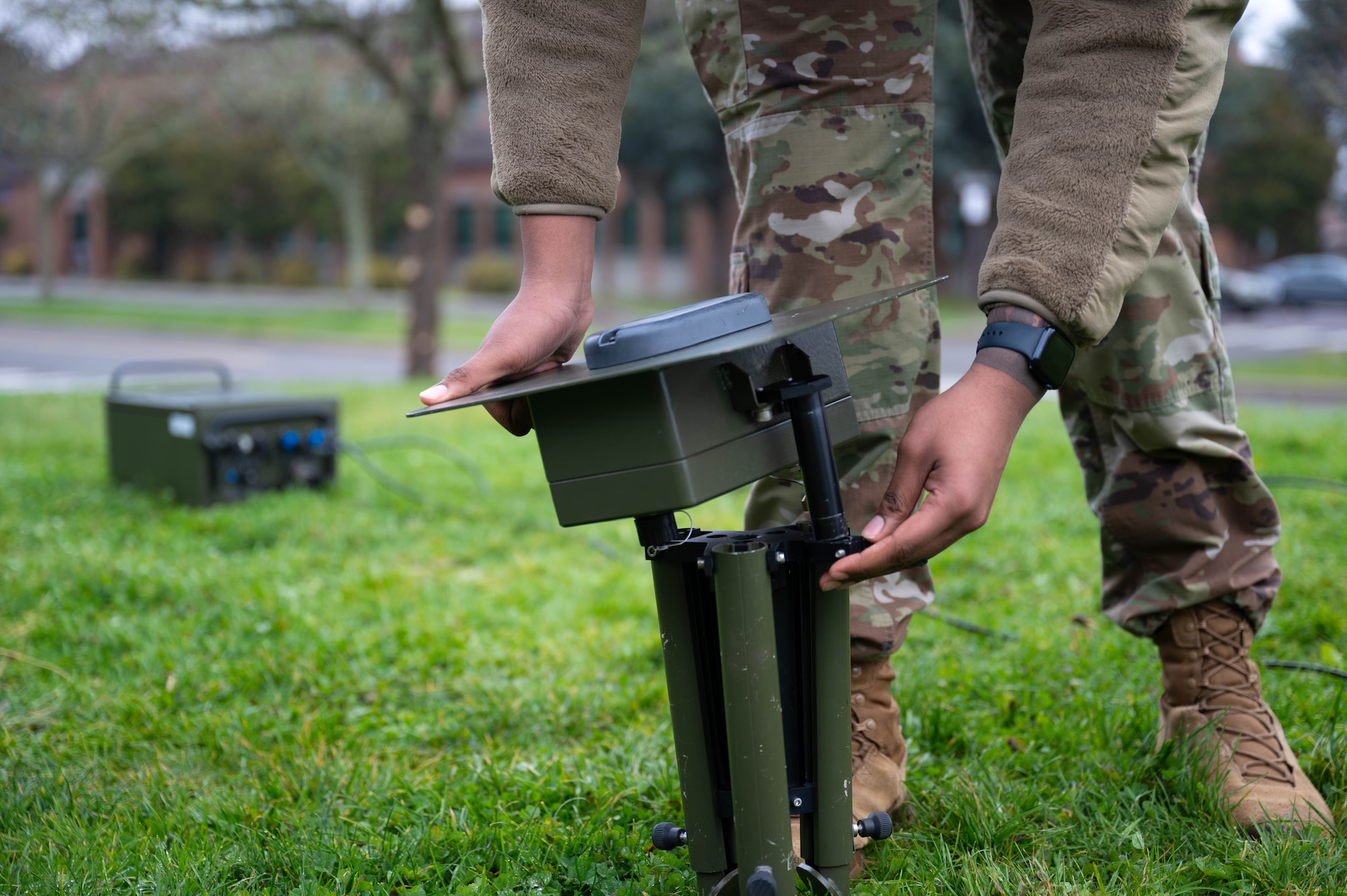 Their equipment can provide weather data such as surface pressure, wind speed and direction, temperature, dew point, relative humidity, surface visibility, precipitation and lightning detection. Weather Airmen track forecasts and communicate critical weather data ensuring safety and success in executing today’s global airlift mission.