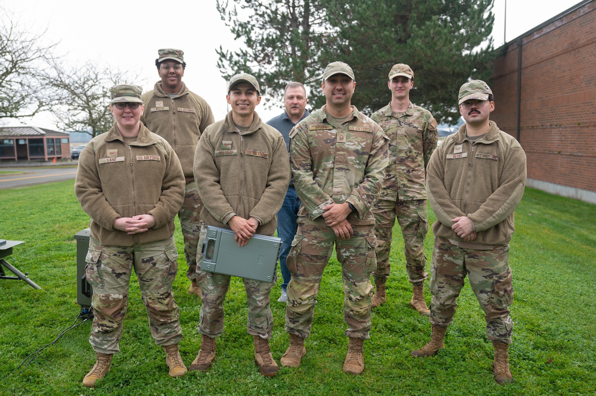 Their equipment can provide weather data such as surface pressure, wind speed and direction, temperature, dew point, relative humidity, surface visibility, precipitation and lightning detection. Weather Airmen track forecasts and communicate critical weather data ensuring safety and success in executing today’s global airlift mission.