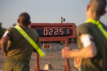 U.S. Marine Corps recruits with Echo Company, 2nd Recruit Training Battalion, execute the three-mile run portion of a physical fitness test at Marine Corps Recruit Depot San Diego, California, Dec. 16, 2024. The PFT is an evaluation that all recruits must pass and sets the standards all Marines must maintain once a year to assess battle readiness as well as physical conditioning. The Marine Corps is a professional, disciplined, and capable force. Honor, courage, and commitment are seen and felt in the shared experiences, hardships and challenges we face together in training, and in combat. These values embody what it is to be a Marine, and they live in the collective soul of our Corps. (U.S. Marine Corps photo by Lance Cpl. Janell B. Alvarez)