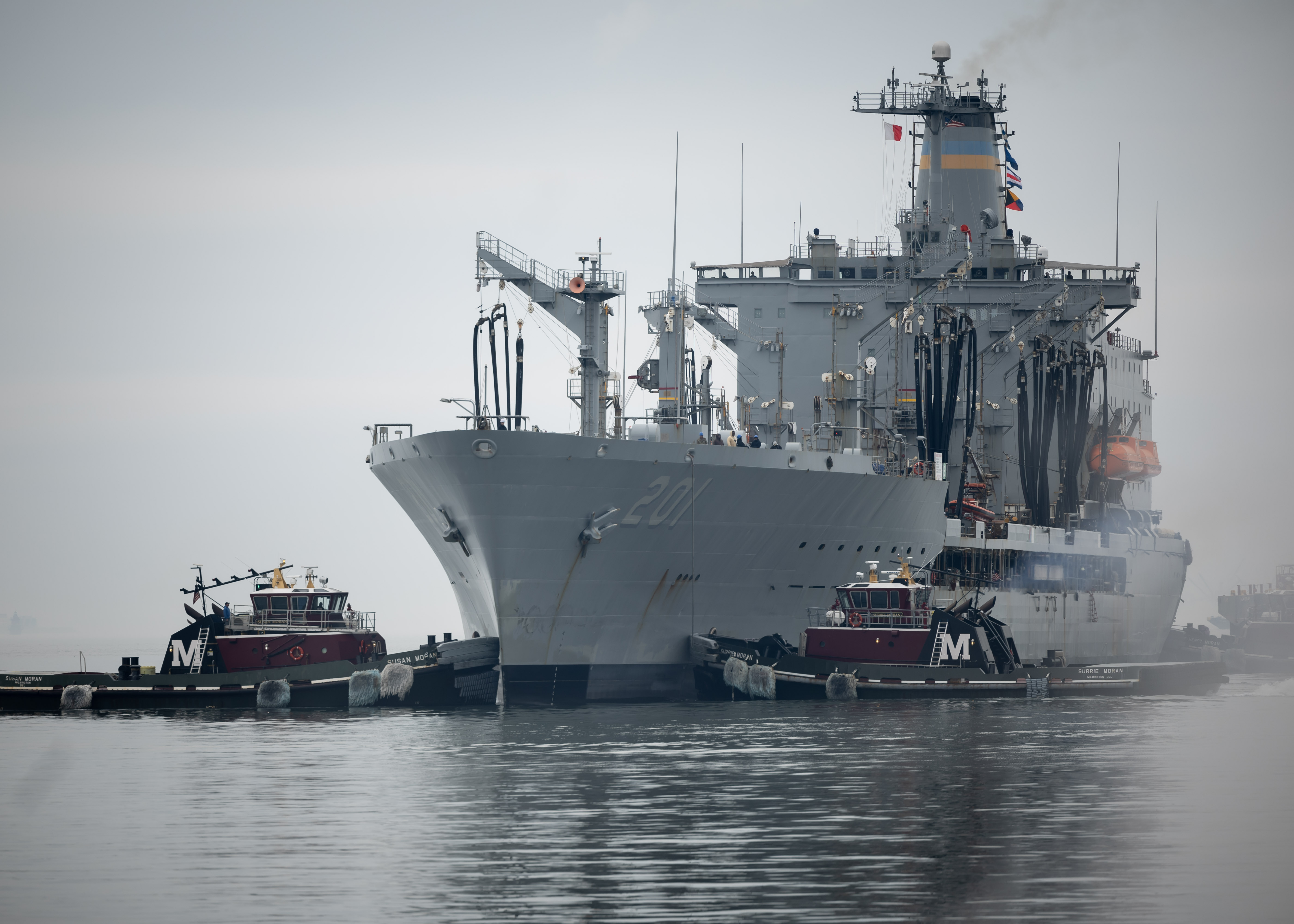 Military Sealift Command’s (MSC) Combat Logistics Force (CLF) fleet replenishment oiler USNS Patuxent (T-AO 201) returned to Naval Station Norfolk, Dec. 10, 2024, after completing a 10-month deployment in U.S. European Command’s area of responsibility.