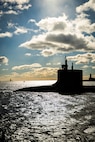 The Virginia-class attack submarine USS Texas (SSN 775) departs Portsmouth Naval Shipyard to conduct sea trials after receiving critical repairs and system upgrades vital to extending the submarine’s service life and ensuring the Navy’s long-term fleet readiness.