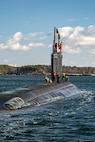 The Virginia-class attack submarine USS Texas (SSN 775) departs Portsmouth Naval Shipyard to conduct sea trials after receiving critical repairs and system upgrades vital to extending the submarine’s service life and ensuring the Navy’s long-term fleet readiness.