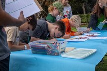 Participants create arts and crafts during a Devil Pups event at Marine Corps Recruit Depot San Diego, California, Dec. 14, 2024. The Devil Pups event is held in order to allow participants, aged five to twelve-years-old, to learn about Marine Corps culture, history, and traditions. This program is also a part of the Lifestyle, Insight, Network, Knowledge, and Skills Program, an interactive acculturation program to the Marine Corps lifestyle. (U.S. Marine Corps photo by Lance Cpl. Jacob B. Hutchinson)