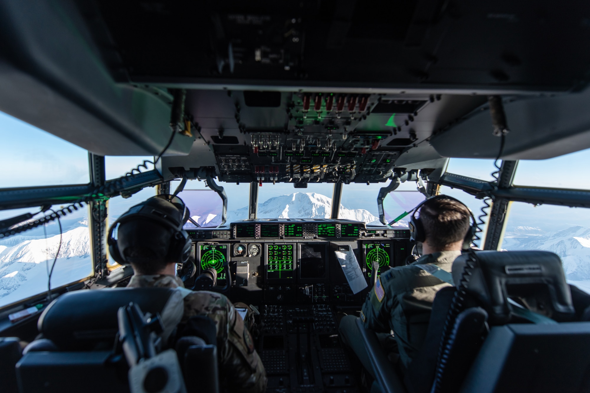 Members of the Kentucky Air National Guard’s 123rd Airlift Wing fly cargo to Wainwright, Alaska, aboard a C-130J Super Hercules aircraft as part of Operation Arctic Haven Sept. 2, 2024. Thirty-six wing members supported the Innovative Readiness Training mission, which airlifted 39 short tons of residential building supplies to two remote villages in northern Alaska. (U.S. Air National Guard photo by Tech. Sgt. Chloe Ochs)
