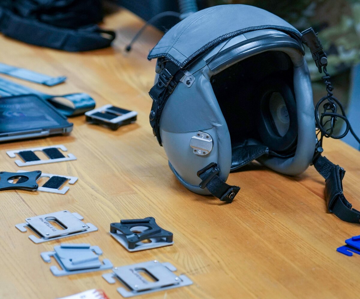 Photo shows equipment sitting on table.