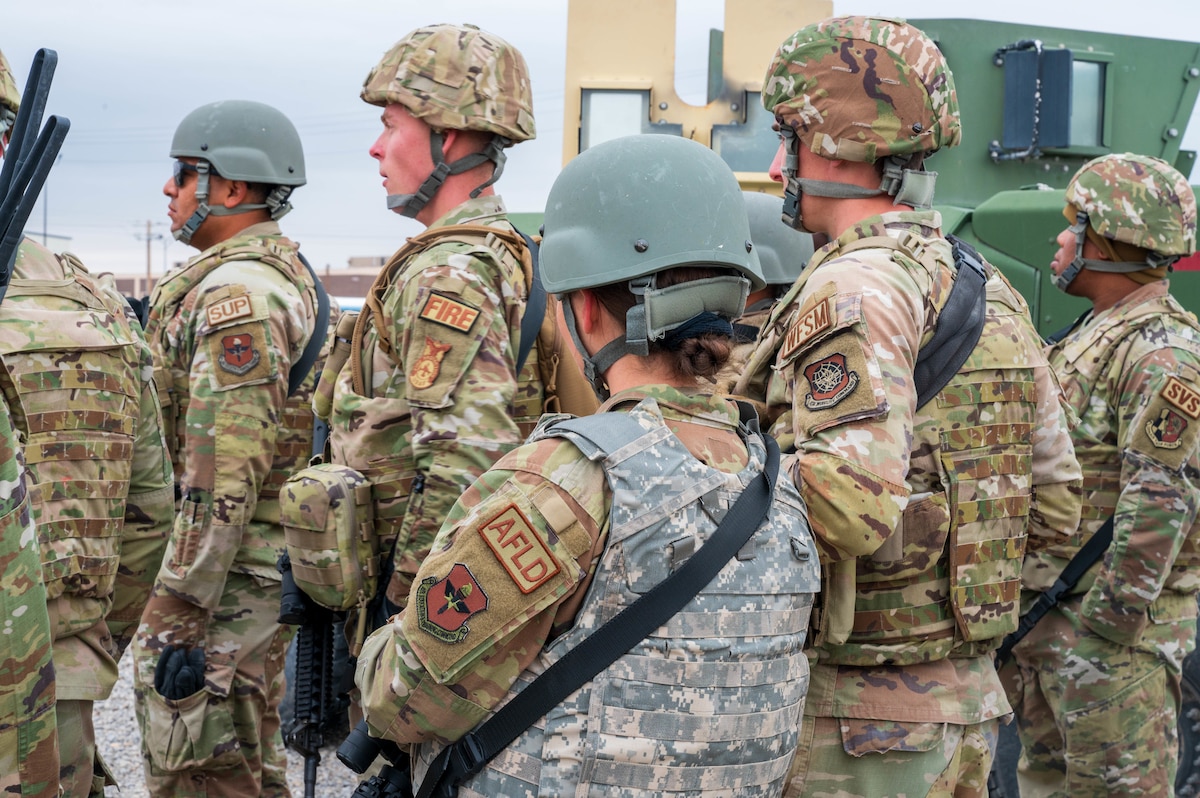 U.S. Air Force Airmen assigned to the 13th Combat Air Base Squadron learn convoy formations and maneuvers during the 13th CABS first Air Task Force training event, Dec. 6, 2024, at Fort Bliss, Texas.