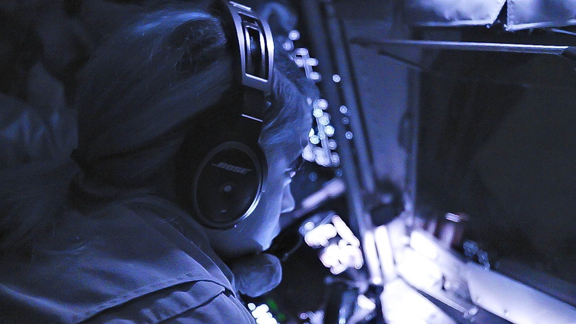 An Airman prepares to conduct aerial refueling.