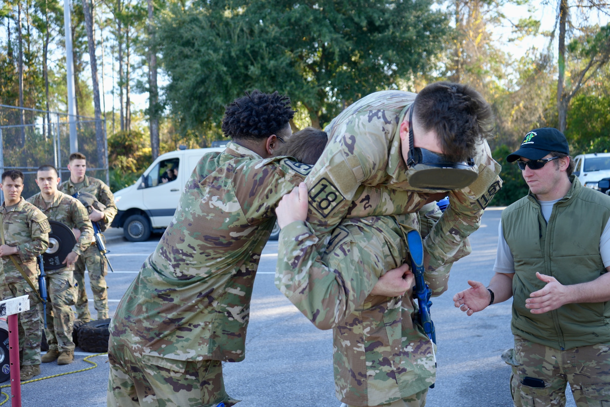 Special Tactics Initial Familiarization Course candidates participate in mental and physical training events