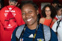 Team US, Army Veteran Cpl. Tiffanie Johnson at the 2023 Invictus Games in Duesseldorf, Germany. September  8, 2023.