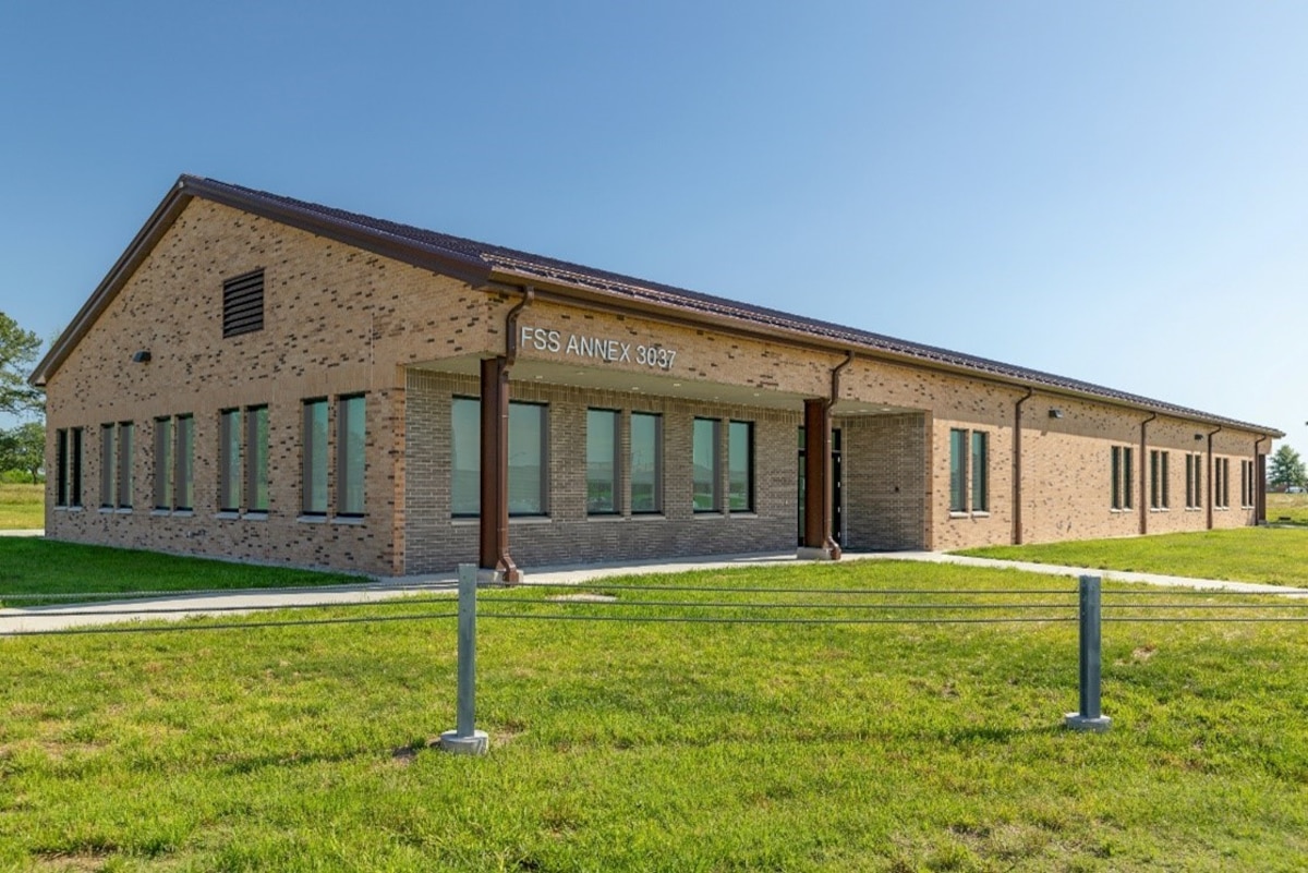 photo of single story brick building