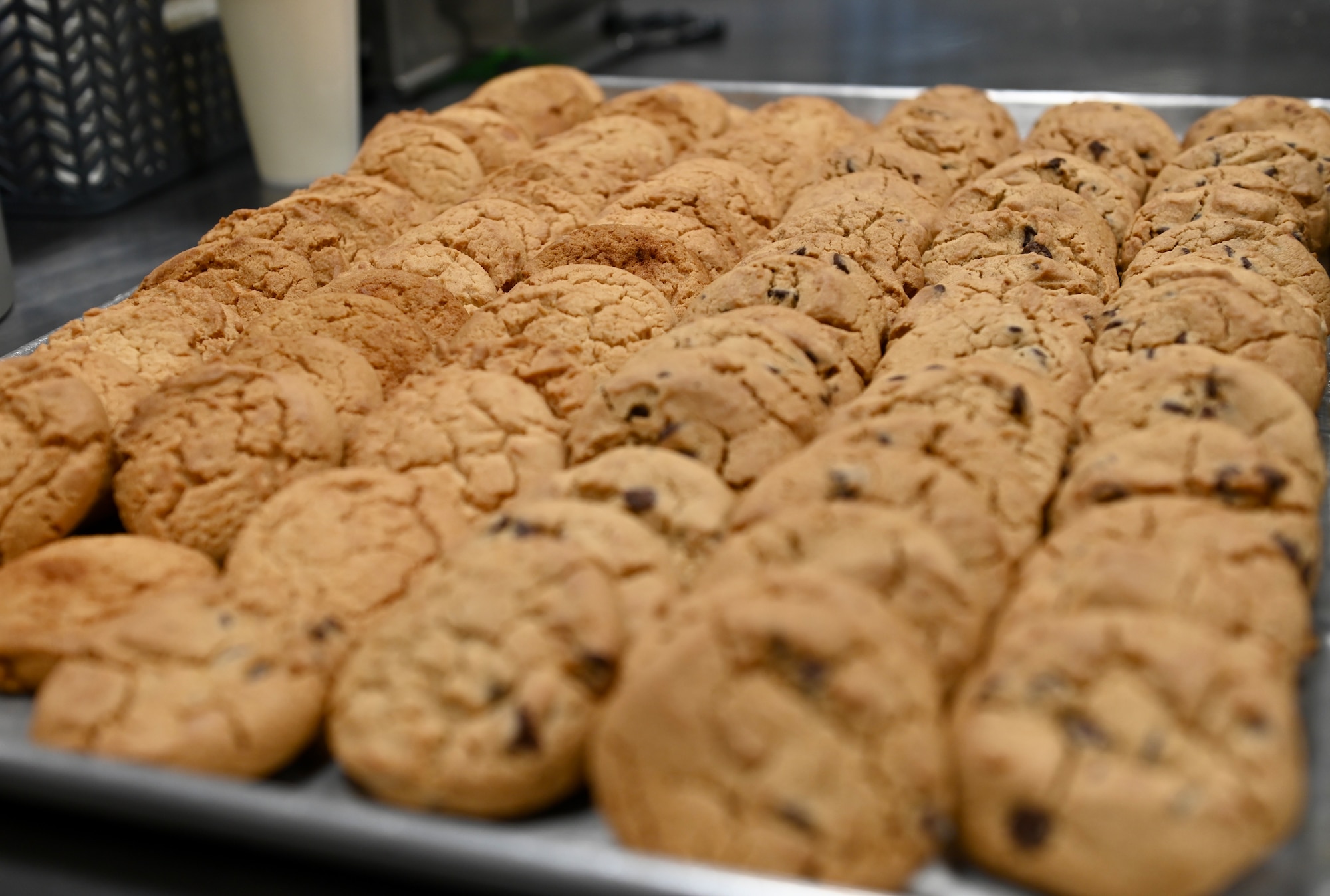 Cookies are displayed during the new O’Malley Dining Facility opening.