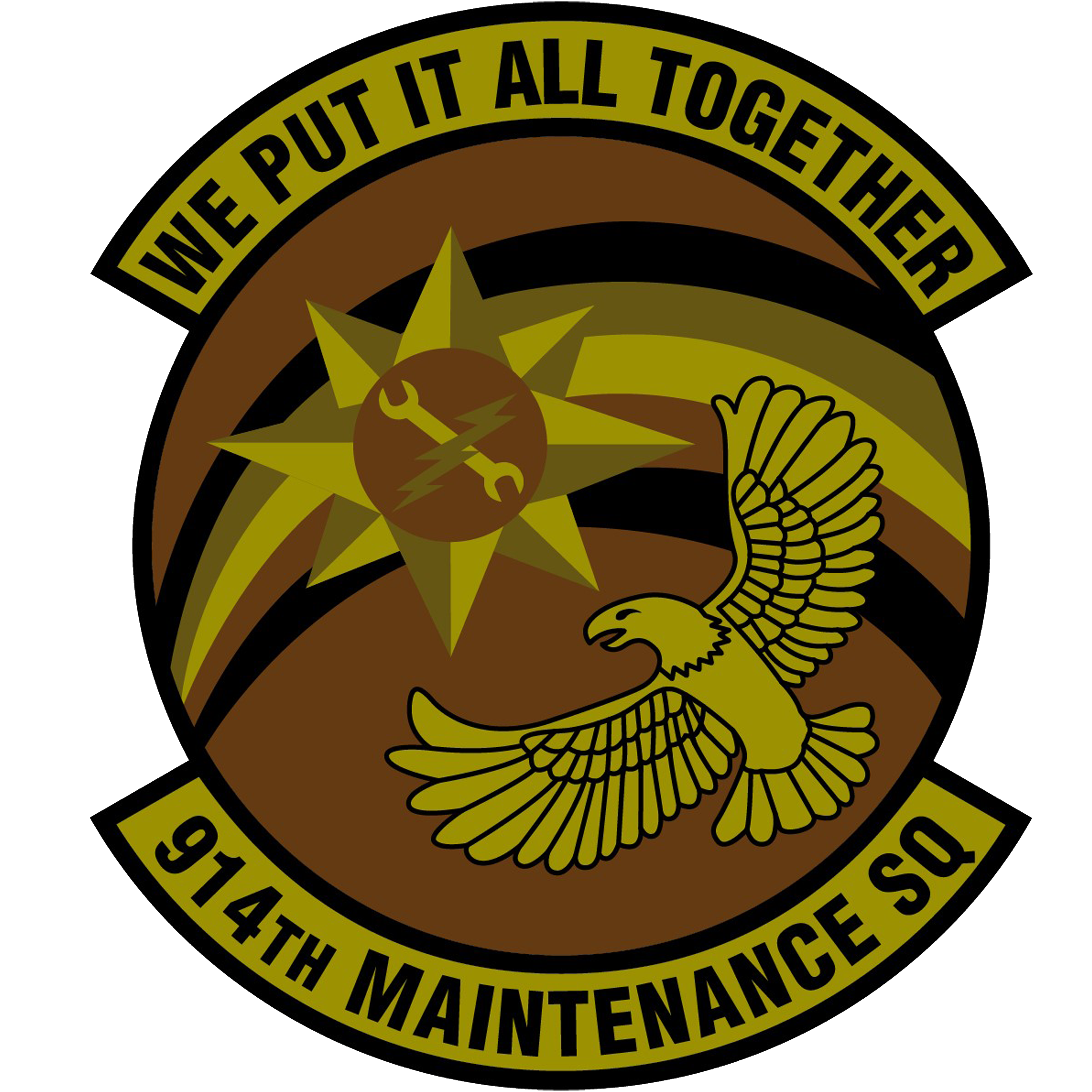 914th Maintenance Squadron Subdued Emblem