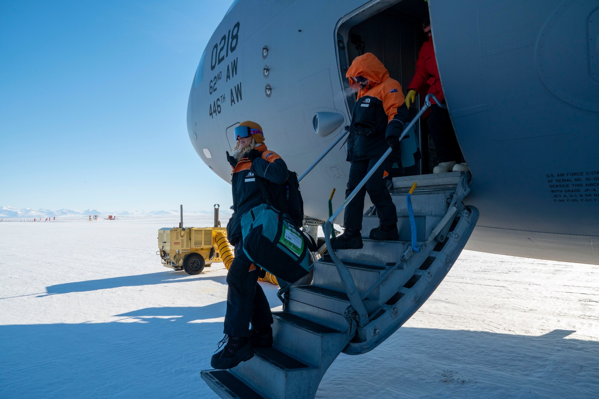 U.S. Air Force Airmen with the 62d Airlift Wing, and 446th Airlift Wing perform the important peacetime mission tasks of Operation Deep Freeze at Phoenix Airfield, Antarctica, throughout the year. From flying crew, pilots, and loadmasters, the aircrews that fly down to Christchurch, New Zealand form the 304th Expeditionary Airlift Squadron.