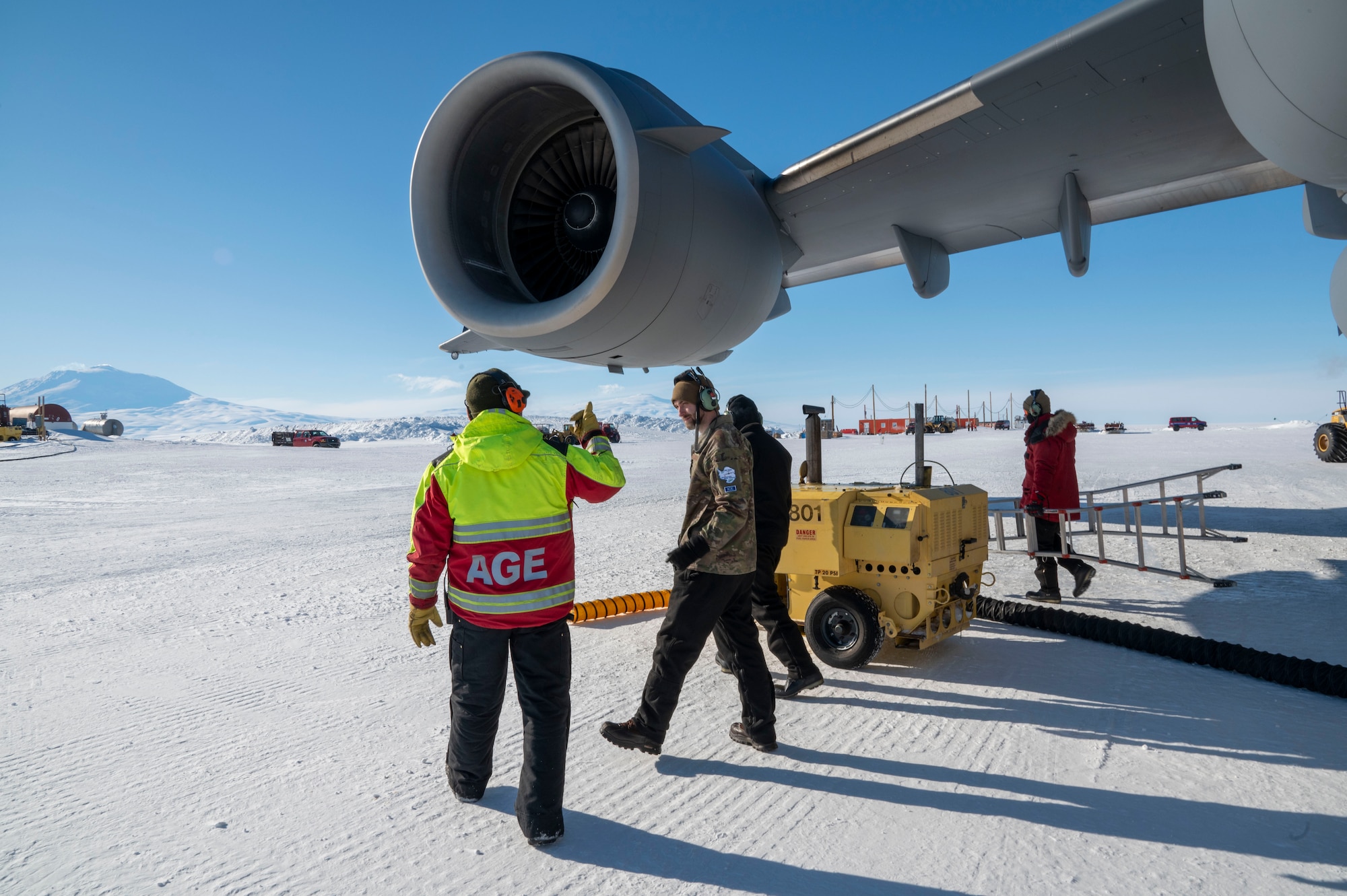 U.S. Air Force Airmen with the 62d Airlift Wing, and 446th Airlift Wing perform the important peacetime mission tasks of Operation Deep Freeze at Phoenix Airfield, Antarctica, throughout the year. From flying crew, pilots, and loadmasters, the aircrews that fly down to Christchurch, New Zealand form the 304th Expeditionary Airlift Squadron.