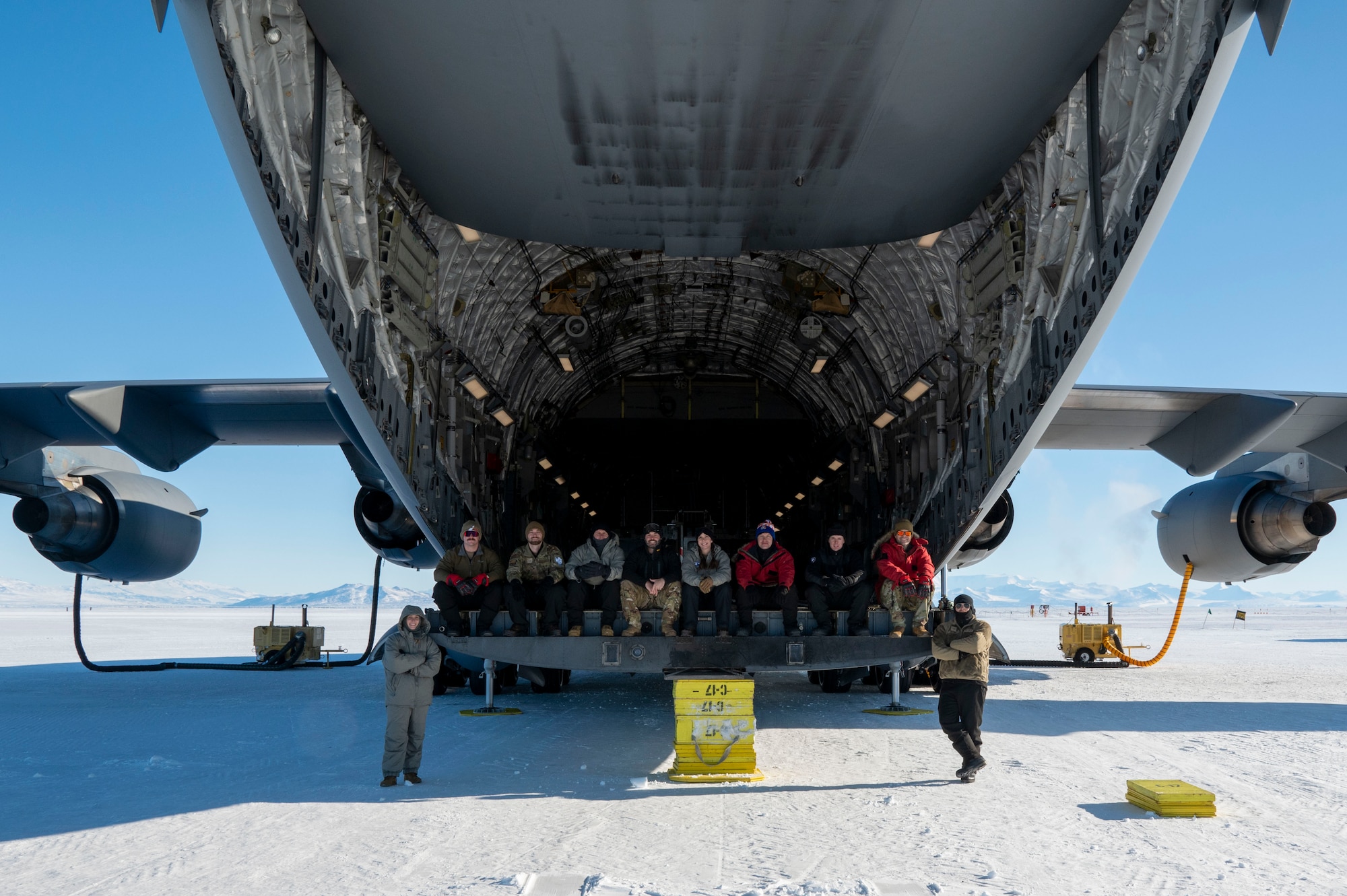 U.S. Air Force Airmen with the 62d Airlift Wing, and 446th Airlift Wing perform the important peacetime mission tasks of Operation Deep Freeze at Phoenix Airfield, Antarctica, throughout the year. From flying crew, pilots, and loadmasters, the aircrews that fly down to Christchurch, New Zealand form the 304th Expeditionary Airlift Squadron.