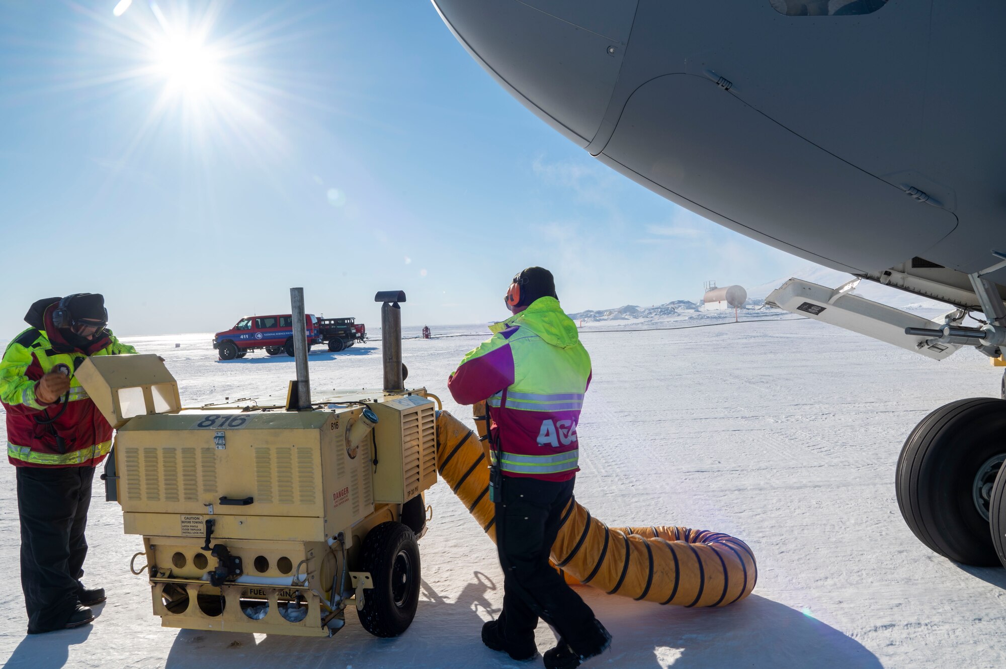 U.S. Air Force Airmen with the 62d Airlift Wing, and 446th Airlift Wing perform the important peacetime mission tasks of Operation Deep Freeze at Phoenix Airfield, Antarctica, throughout the year. From flying crew, pilots, and loadmasters, the aircrews that fly down to Christchurch, New Zealand form the 304th Expeditionary Airlift Squadron.