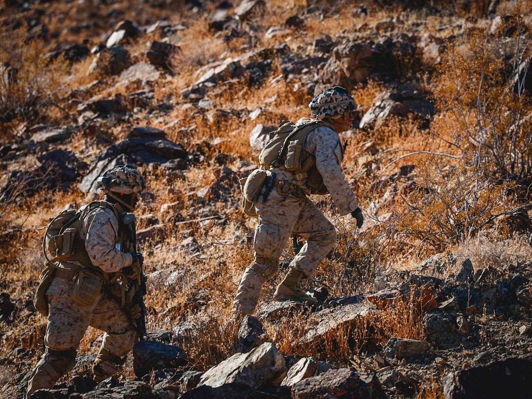 U.S. Marines with 2nd Battalion, 23rd Marine Regiment, conduct a company supported urban attack during training for upcoming deployment