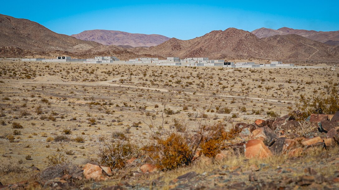 U.S. Marines with 2nd Battalion, 23rd Marine Regiment, conduct a company supported urban attack during training for upcoming deployment