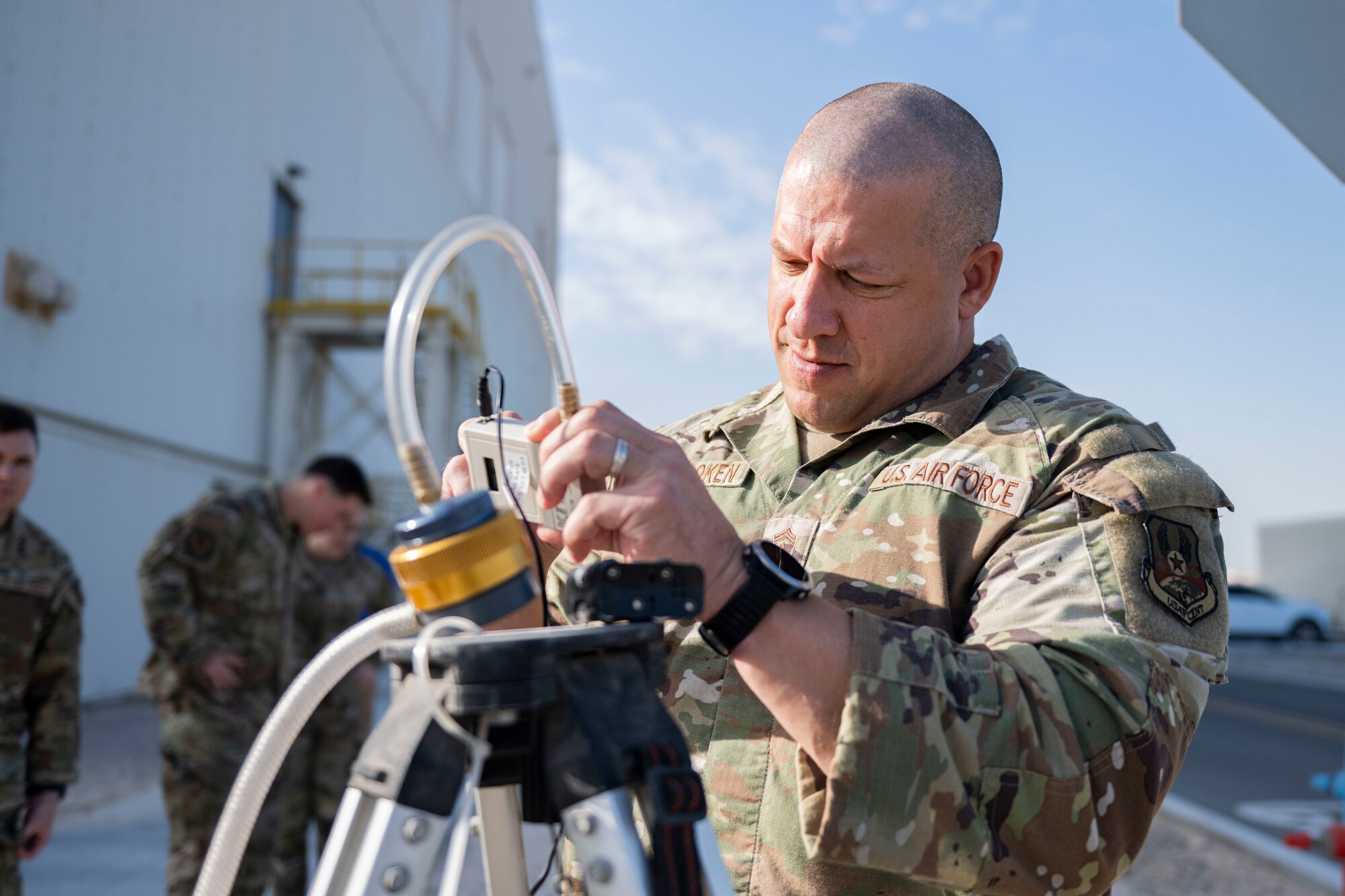 Airmen show leadership their jobs.