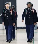 JROTC Students compete in the drill competition at Carver Military Academy in Chicago.