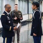 JROTC Students compete in the drill competition at Carver Military Academy in Chicago.