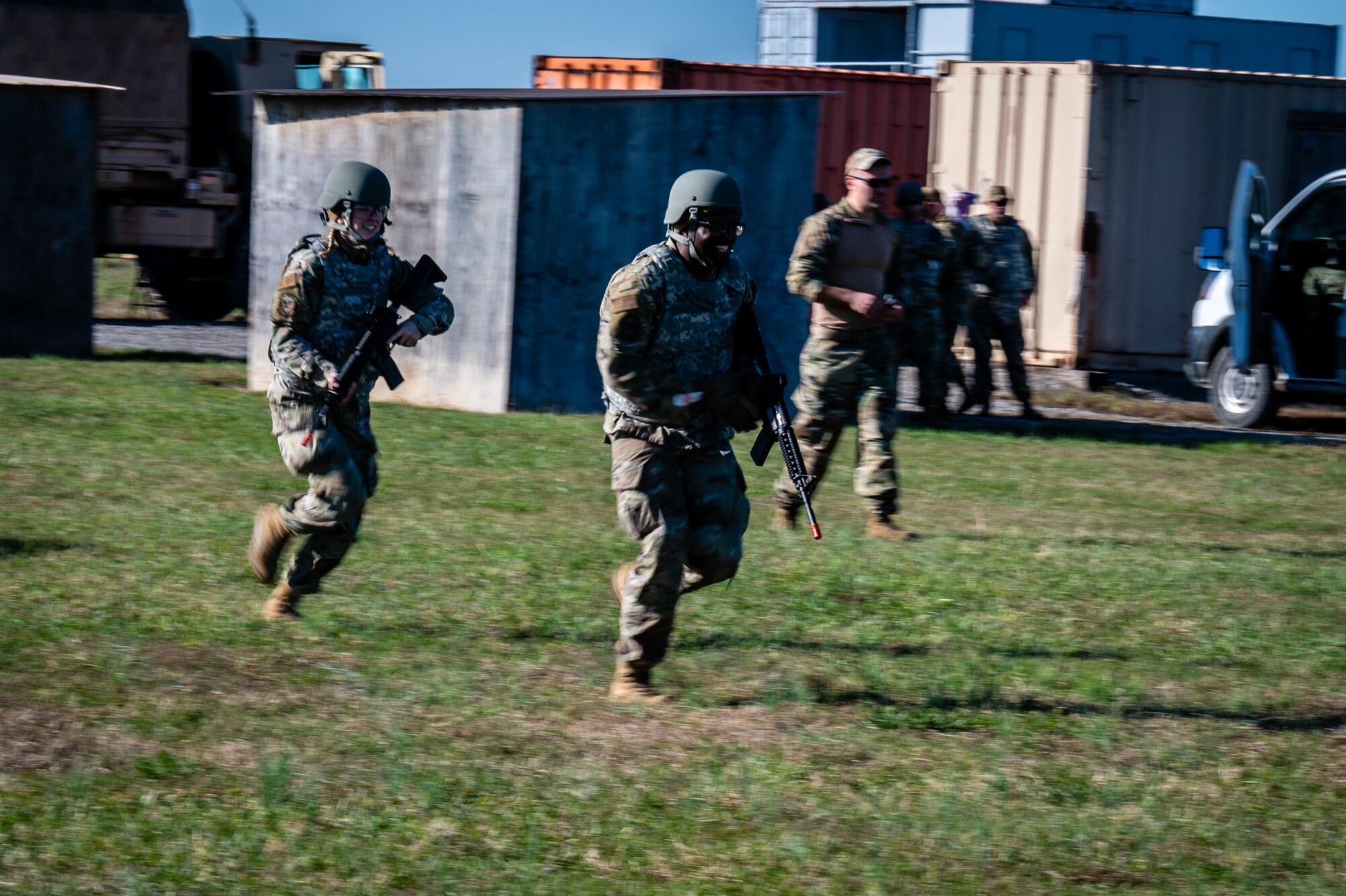 Citizen Airmen from the 932nd Airlift Wing participate in critical readiness training led by the 932nd Security Forces Squadron November 14 – 16, 2024, at Sparta Training Area, Sparta, Illinois. The training focused on preparation for a June Combat Readiness Exercise and Expeditionary Air Base certification, emphasizing "Shoot, Move, Communicate" tactics, vehicle operations, and defensive strategies. This training aligns with the Scott Initiative for Combined Operations and aims to strengthen the 932nd AW's ability to operate in contested, degraded, and operationally limited environments. (U.S. Air Force photo by Christopher Parr)
