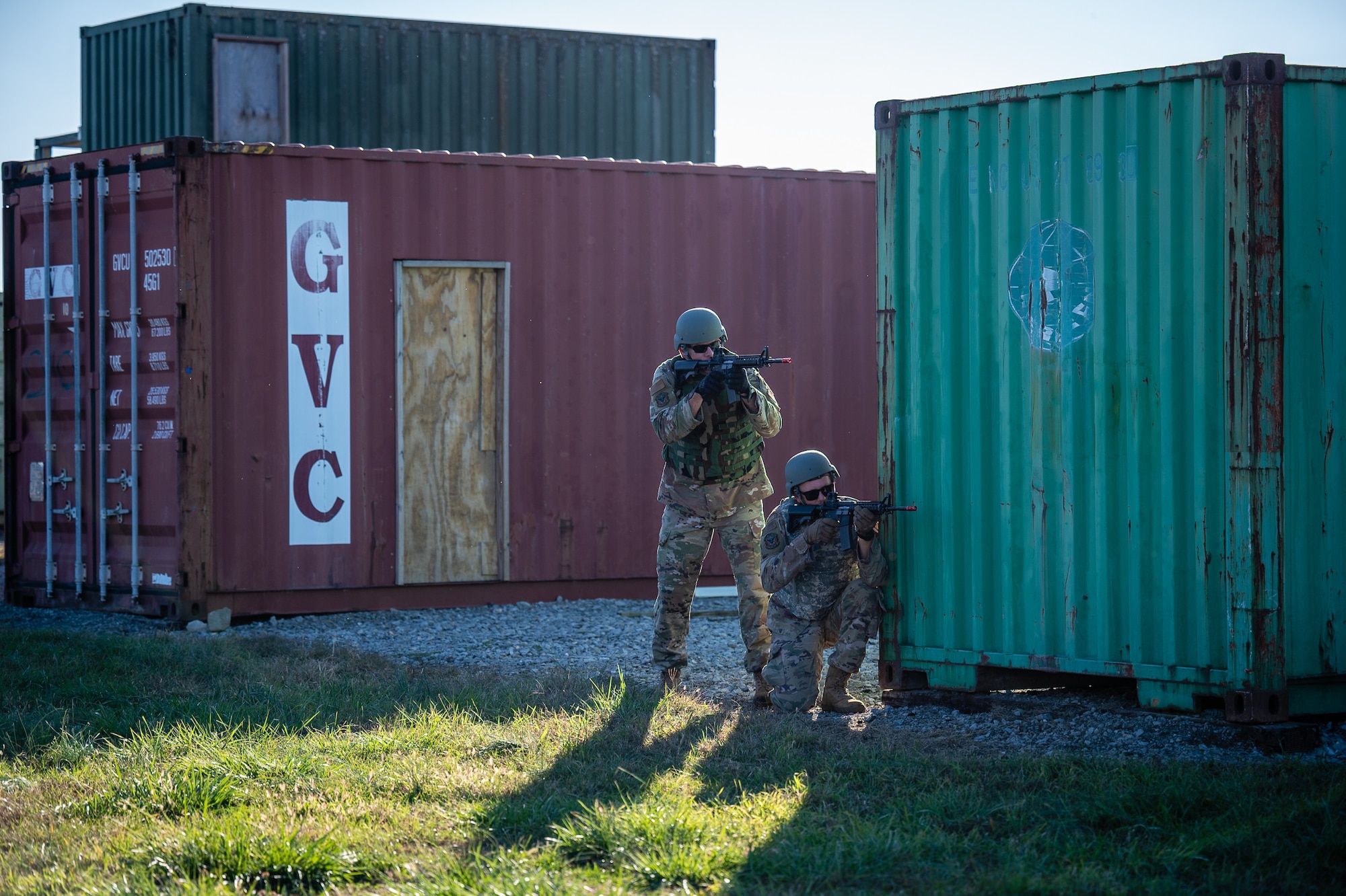 Citizen Airmen from the 932nd Airlift Wing participate in critical readiness training led by the 932nd Security Forces Squadron November 14 – 16, 2024, at Sparta Training Area, Sparta, Illinois. The training focused on preparation for a June Combat Readiness Exercise and Expeditionary Air Base certification, emphasizing "Shoot, Move, Communicate" tactics, vehicle operations, and defensive strategies. This training aligns with the Scott Initiative for Combined Operations and aims to strengthen the 932nd AW's ability to operate in contested, degraded, and operationally limited environments. (U.S. Air Force photo by Christopher Parr)