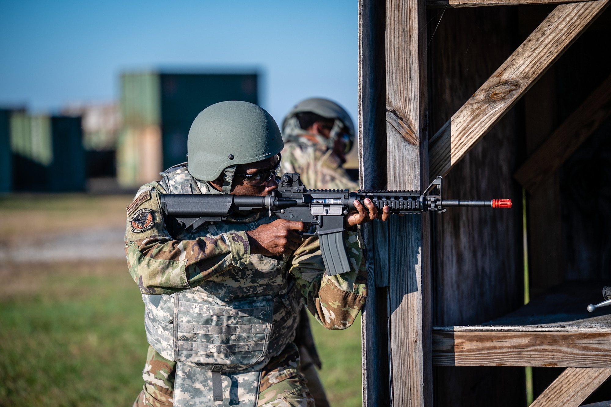 Citizen Airmen from the 932nd Airlift Wing participate in critical readiness training led by the 932nd Security Forces Squadron November 14 – 16, 2024, at Sparta Training Area, Sparta, Illinois. The training focused on preparation for a June Combat Readiness Exercise and Expeditionary Air Base certification, emphasizing "Shoot, Move, Communicate" tactics, vehicle operations, and defensive strategies. This training aligns with the Scott Initiative for Combined Operations and aims to strengthen the 932nd AW's ability to operate in contested, degraded, and operationally limited environments. (U.S. Air Force photo by Christopher Parr)