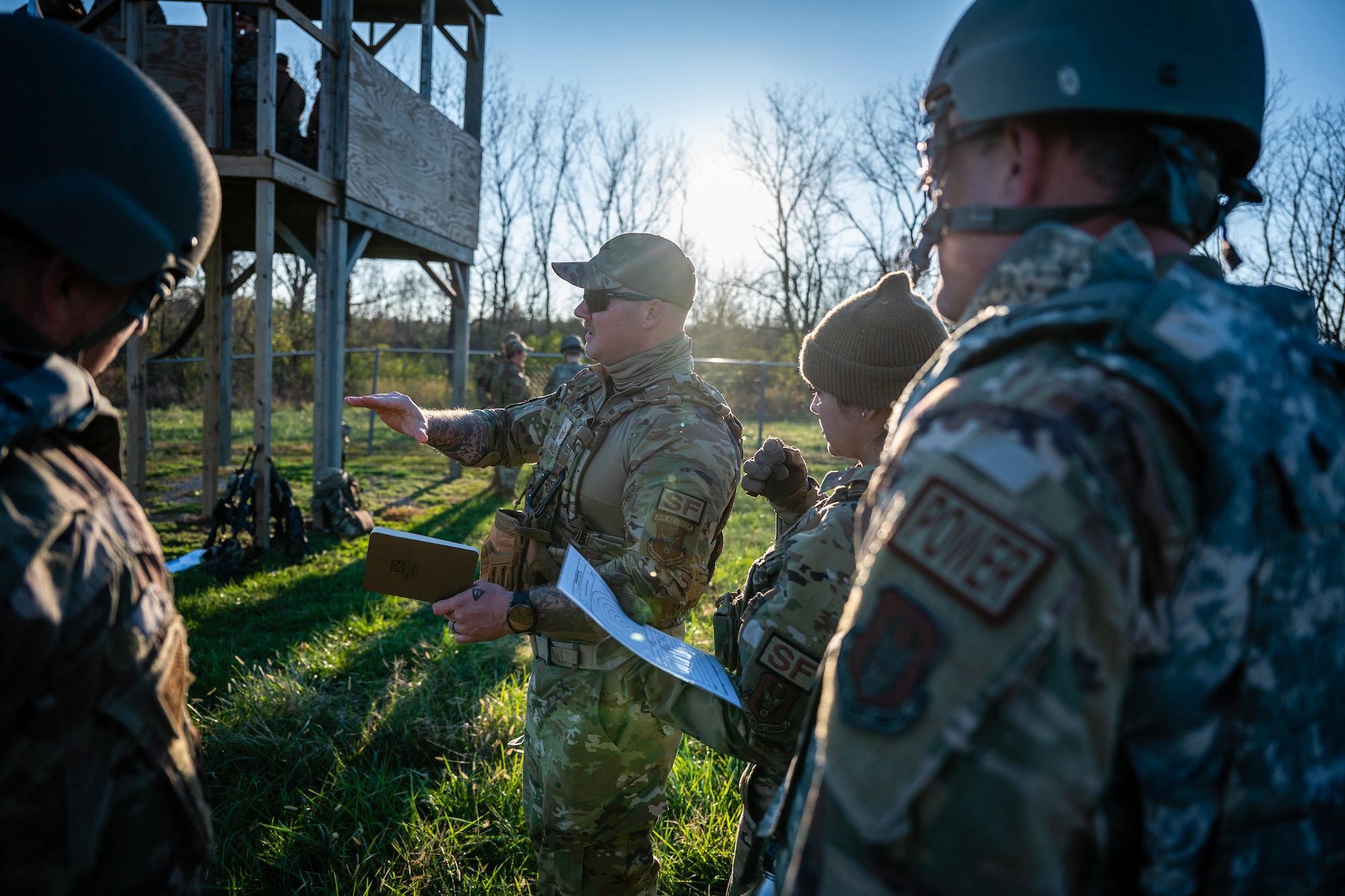 Citizen Airmen from the 932nd Airlift Wing participate in critical readiness training led by the 932nd Security Forces Squadron November 14 – 16, 2024, at Sparta Training Area, Sparta, Illinois. The training focused on preparation for a June Combat Readiness Exercise and Expeditionary Air Base certification, emphasizing "Shoot, Move, Communicate" tactics, vehicle operations, and defensive strategies. This training aligns with the Scott Initiative for Combined Operations and aims to strengthen the 932nd AW's ability to operate in contested, degraded, and operationally limited environments. (U.S. Air Force photo by Christopher Parr)