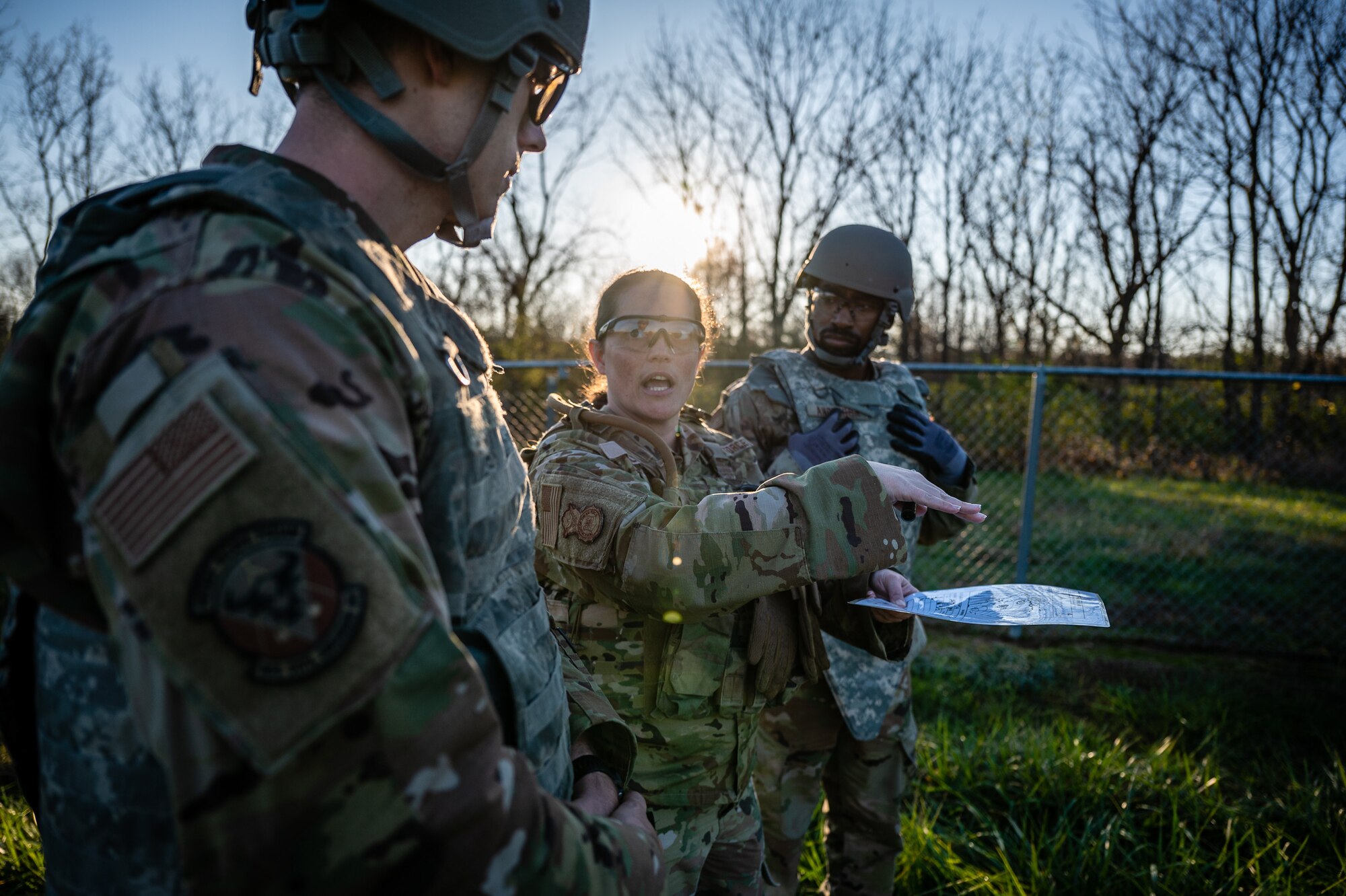Citizen Airmen from the 932nd Airlift Wing participate in critical readiness training led by the 932nd Security Forces Squadron November 14 – 16, 2024, at Sparta Training Area, Sparta, Illinois. The training focused on preparation for a June Combat Readiness Exercise and Expeditionary Air Base certification, emphasizing "Shoot, Move, Communicate" tactics, vehicle operations, and defensive strategies. This training aligns with the Scott Initiative for Combined Operations and aims to strengthen the 932nd AW's ability to operate in contested, degraded, and operationally limited environments. (U.S. Air Force photo by Christopher Parr)