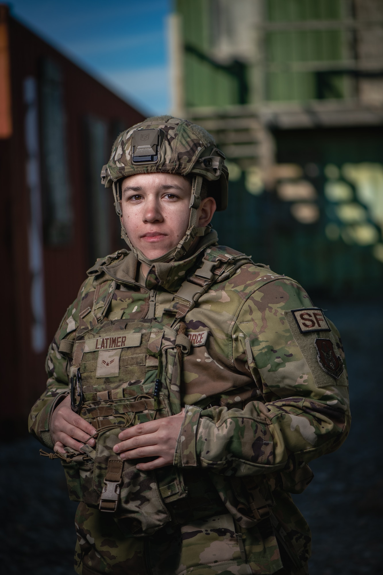 Airman First Class Anastasia Latimer, 932nd Security Forces Squadron defender, reflects on her recent training experience with the 932nd SFS, highlighting the ability to adapt and collaborate with Airmen from different career fields, November 16, 2025, Sparta Training Area, Sparta, Illinois.

“This training helped me realize how important and unique my job is,” said Latimer. “Security Forces is not a job just anyone can do.”

She emphasized the value of hands-on opportunities and noted the impact of observing others during the “Shoot, Move, and Communicate” exercise, where she provided coaching to improve performance. (U.S. Air Force photo by Christopher Parr)