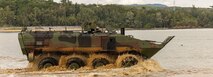 U.S. Marines operate an Amphibious Combat Vehicle (ACV) during amphibious operations at Kushi Crossing, Okinawa, Japan, Dec. 10, 2024.