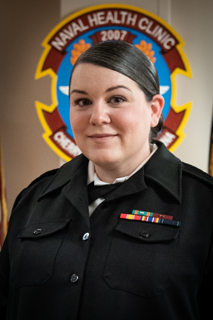 Hospital Corpsman Second Class Ashlyn Sanders is the Naval Health Clinic Cherry Point Sailor of the Year for 2024.  Sanders serves aboard the clinic as the Leading Petty Officer for the Preventative Medicine Department.