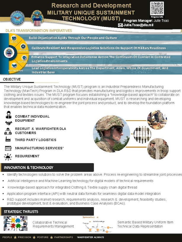 image of first page of MUST Brochure