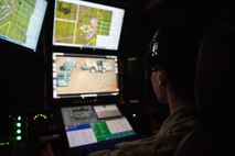 A sensor operator participates in exercise