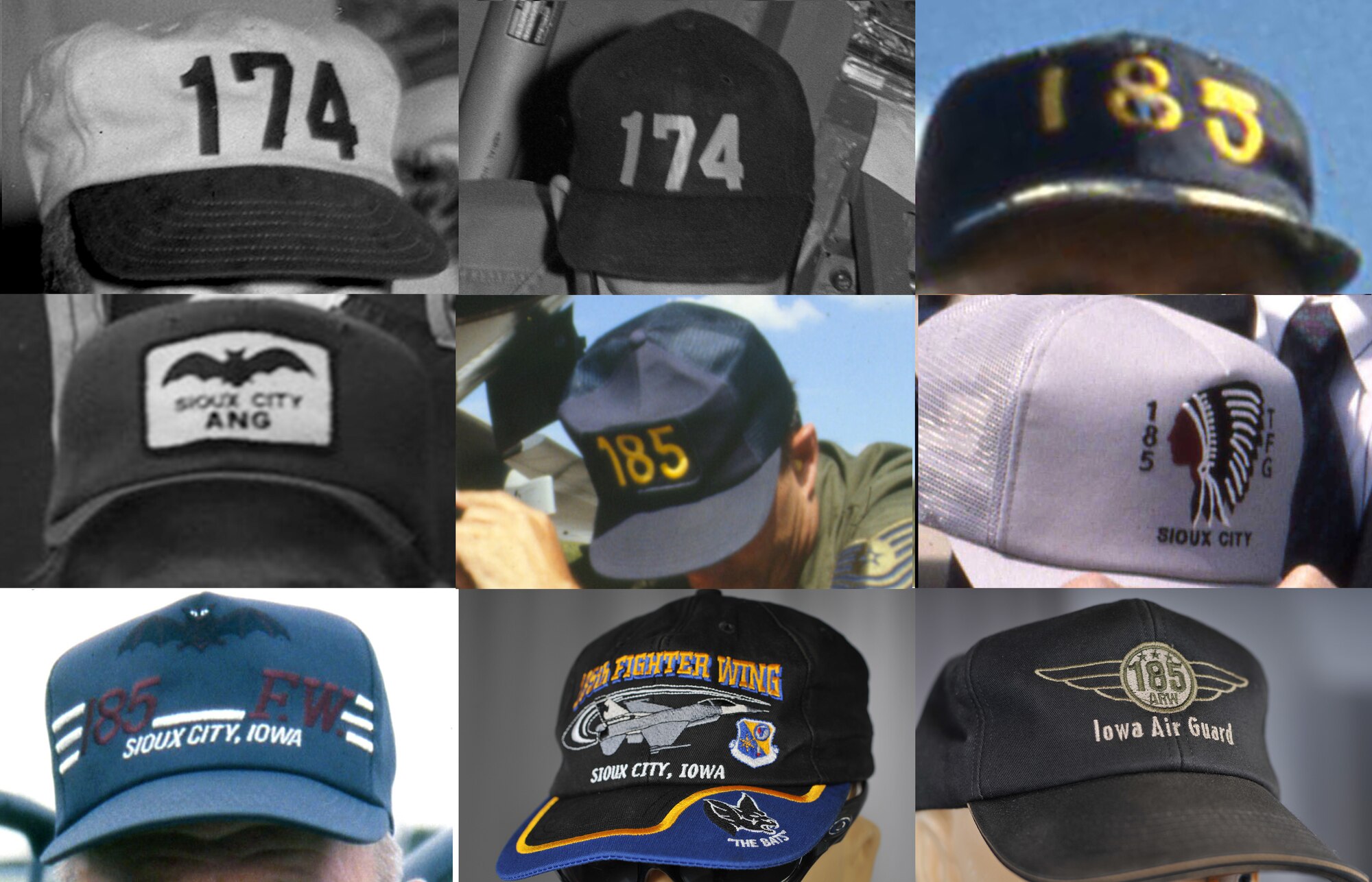 Hat photo collage