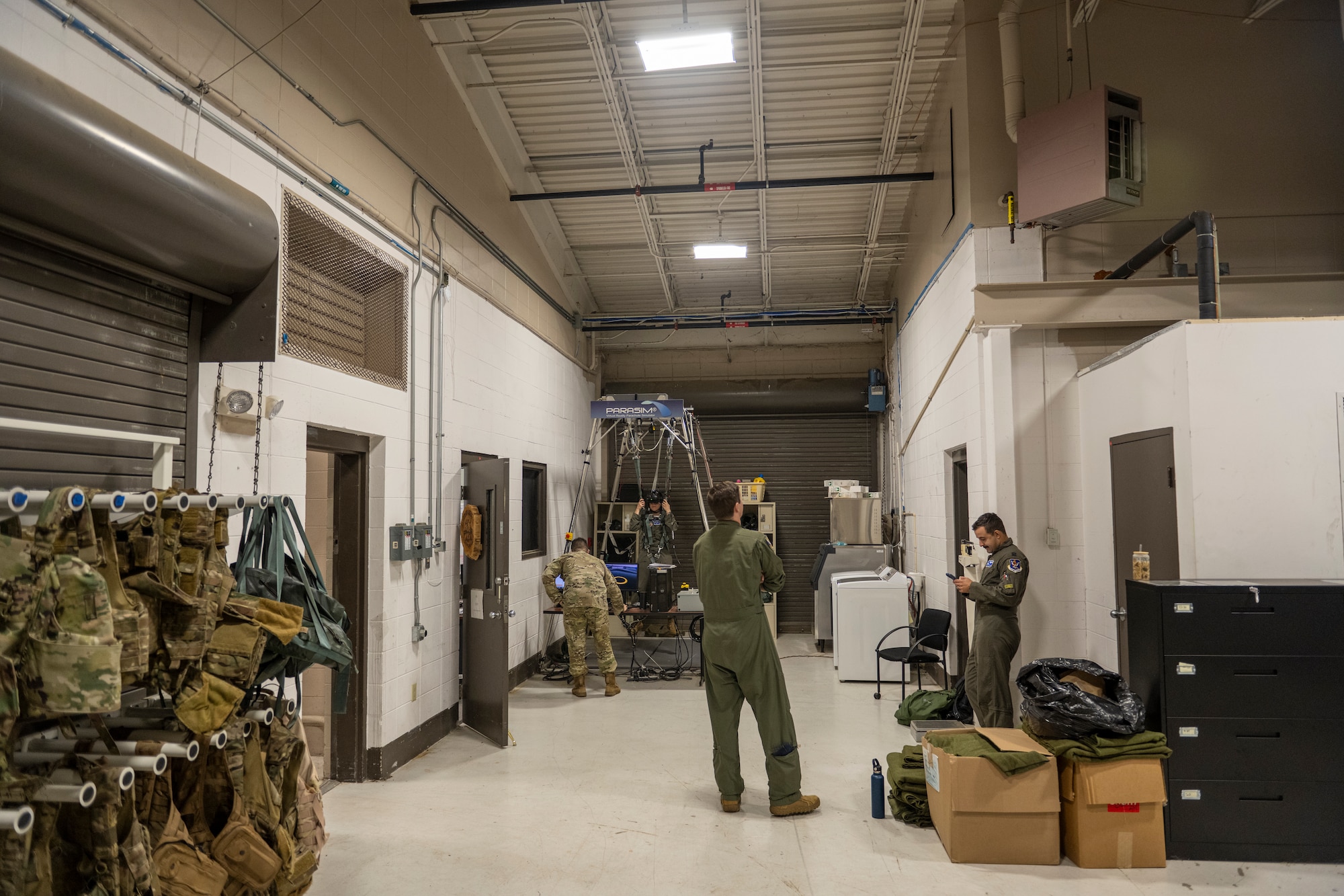 Airman participates in emergency parachute training
