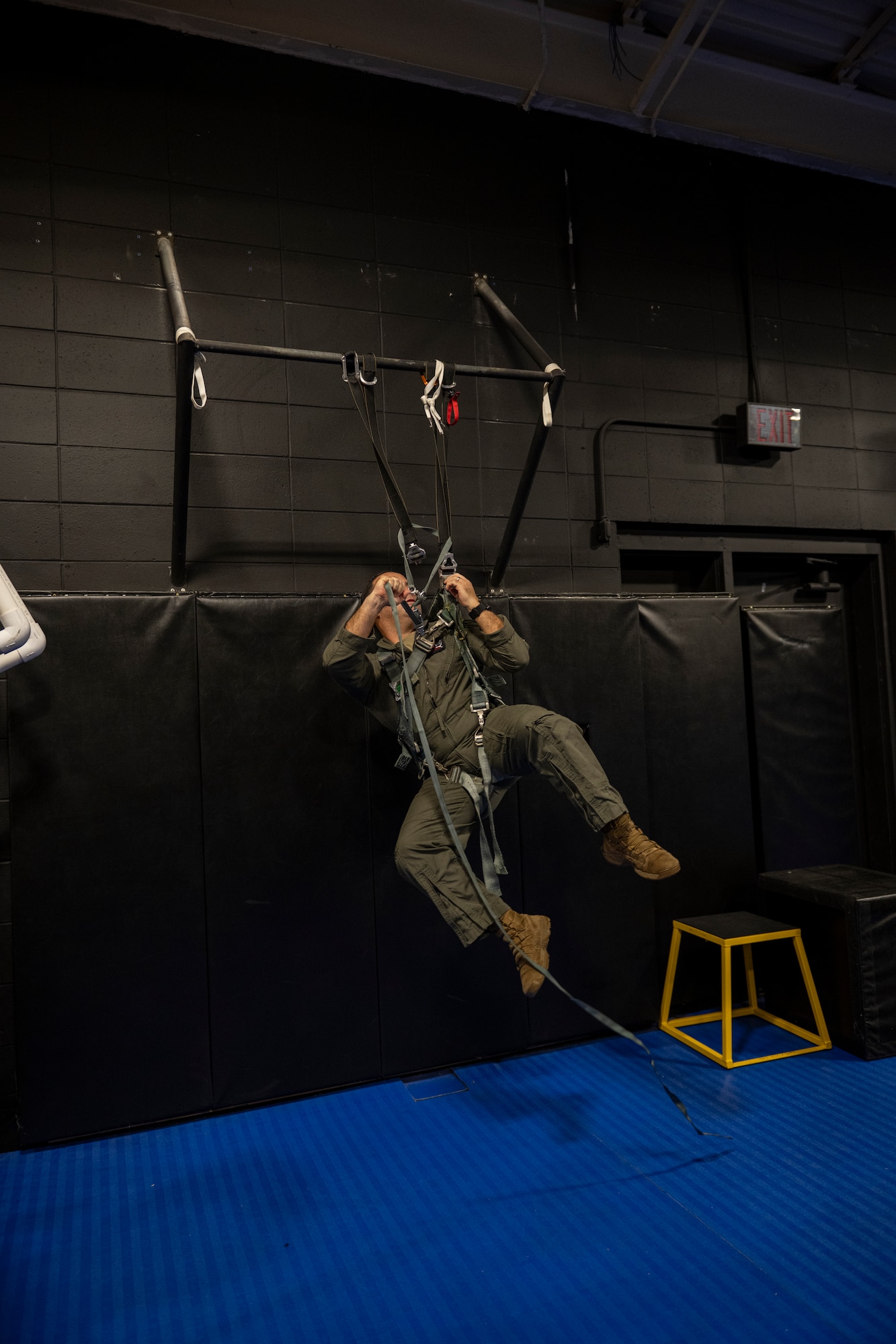 Airman participates in parachute training