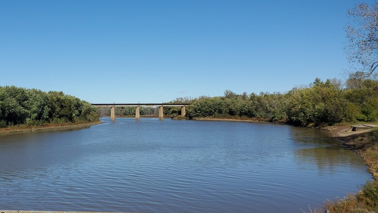 A photo of Quincy Bay on the Mississippi River near Quincy, Illinois.
