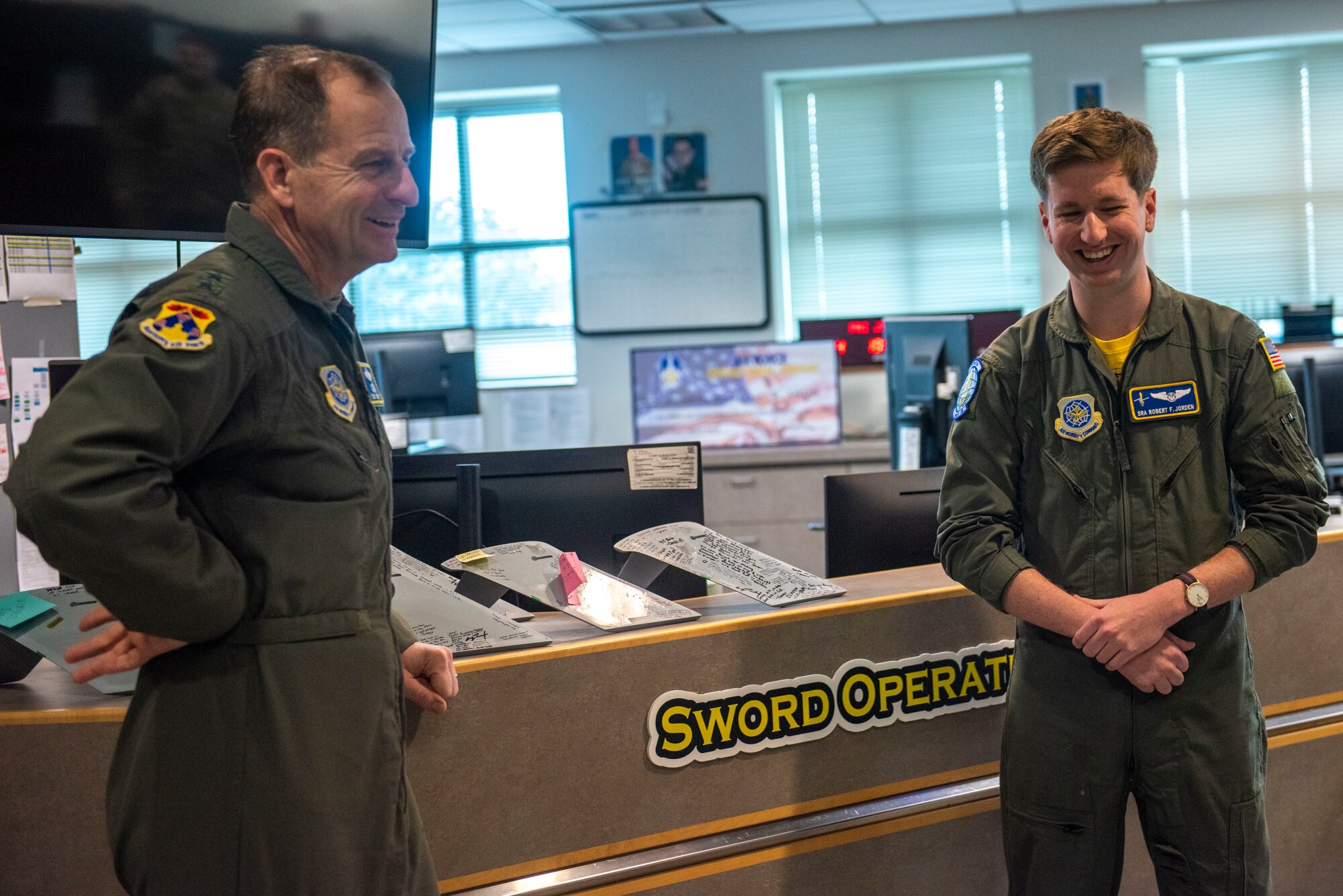 U.S. Air Force Maj. Gen. Corey Martin, 18th Air Force commander, meets with Team McChord leaders and Airmen at Joint Base Lewis-McChord, Washington, Jan. 26, 2024. The goal of Martin’s visit was to learn about Team McChord’s initiatives, accomplishments, goals for the upcoming year and to recognize exceptional performers. The tour presented Martin with insight on the 62d Airlift Wing’s readiness and ability to execute today’s global airlift mission.