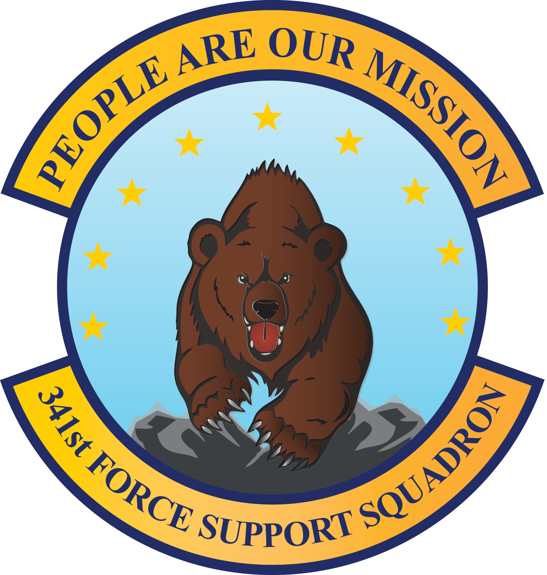 Squadron shield for the 341st Force Support Squadron.