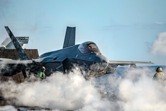 USS Theodore Roosevelt (CVN 71) conducts flight operations during  Multi-Large Deck Event.