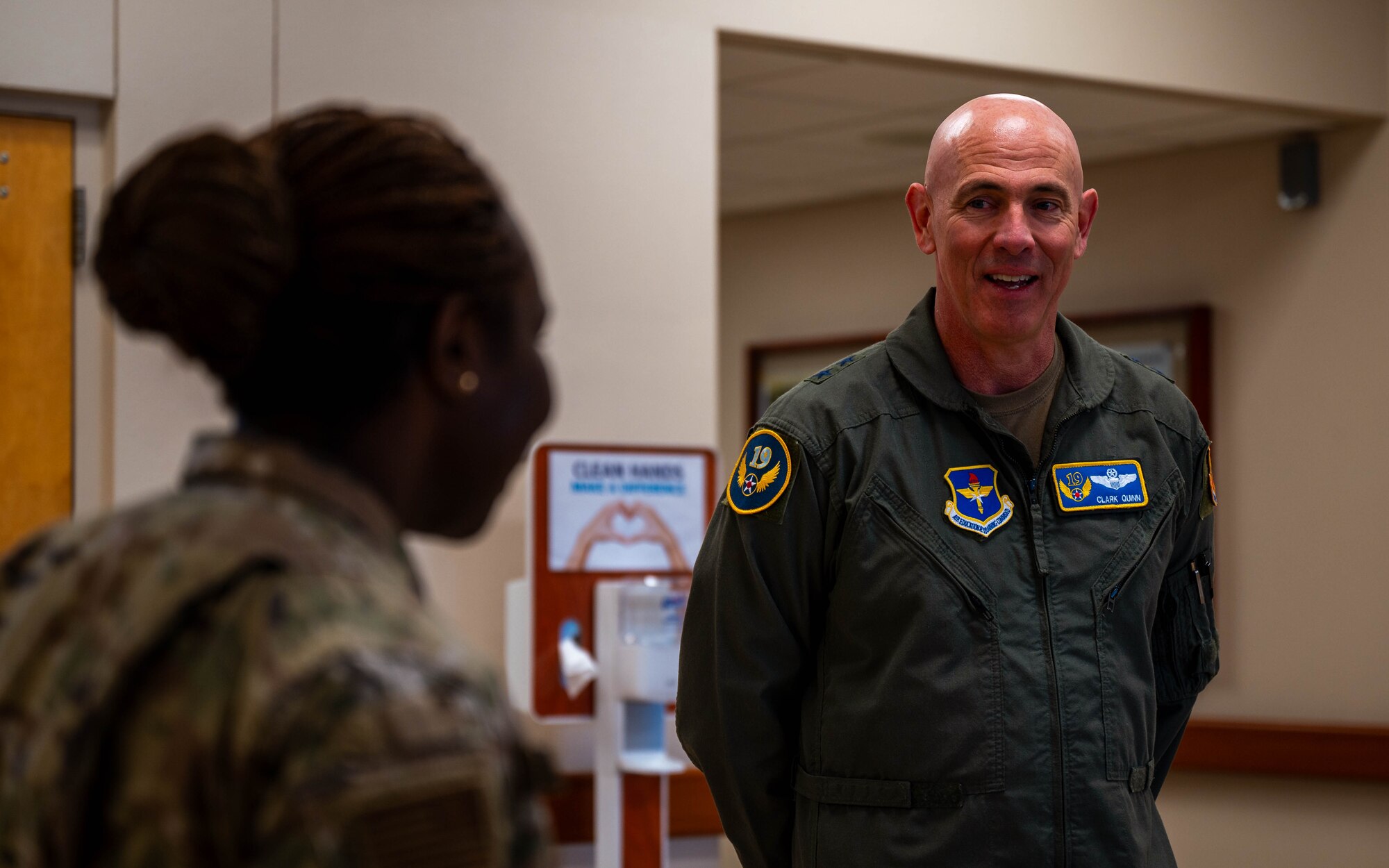 19th Air Force command team visits Luke AFB
